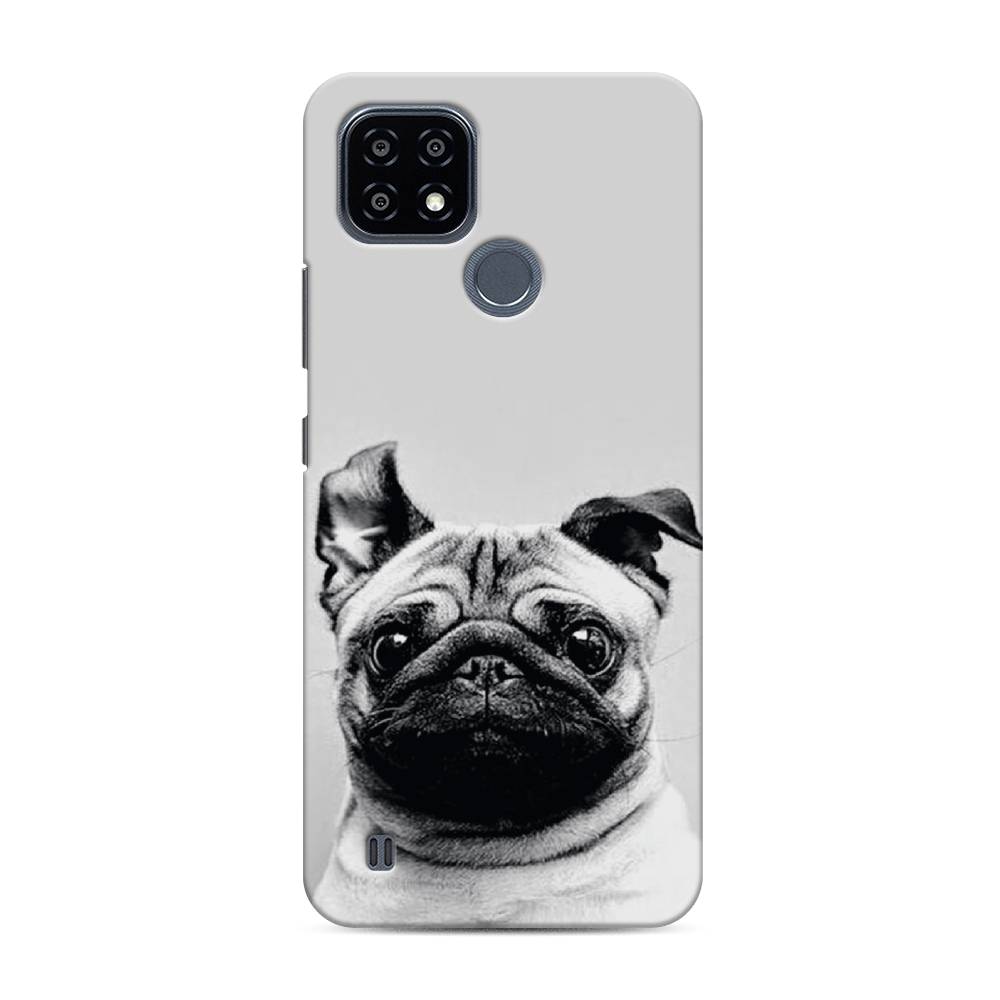 

Пластиковый чехол "Ушастый мопс" на Realme C21Y, 256820-1