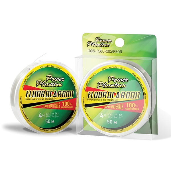 

Леска Power Phantom Fluorocarbon, 3,0 0,28мм, 5,7 кг,прозрачный, 50м, Fluorocarbon