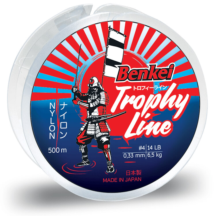 

Леска Benkei Trophy Line 500m желтый fluo #6 (0,405mm), 11,8kg, BTL500-FY6