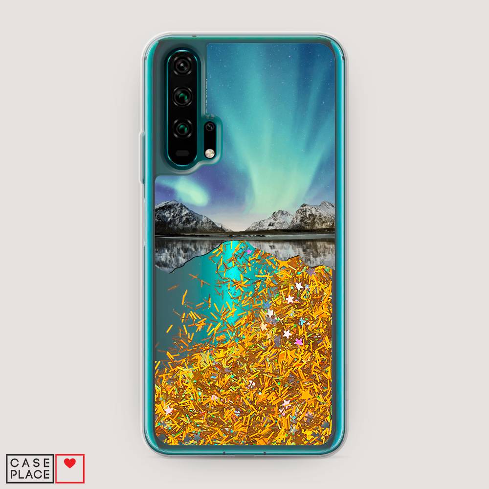

Чехол Awog на Honor 20 Pro "Горное озеро и сияние", Разноцветный, 69390-1
