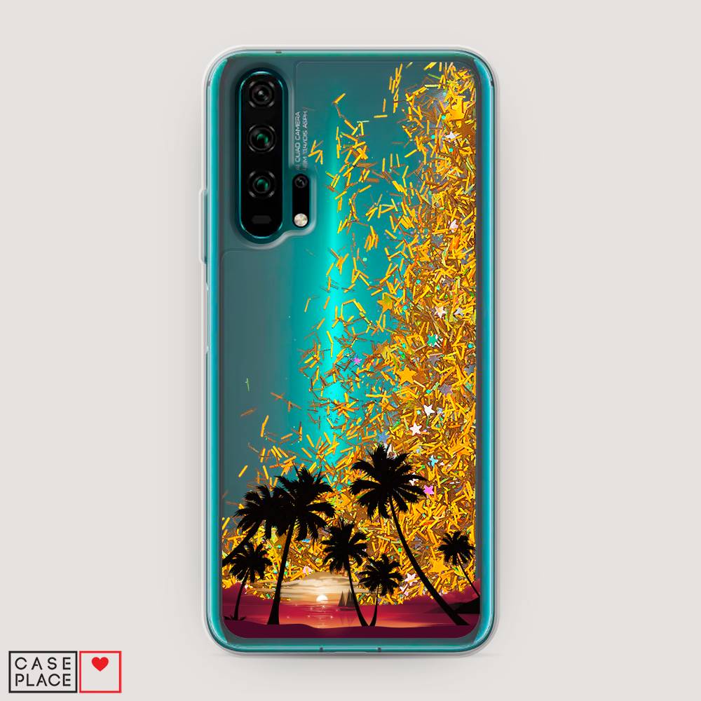 

Чехол Awog на Honor 20 Pro "Закат и пальмы", Разноцветный, 69390-1