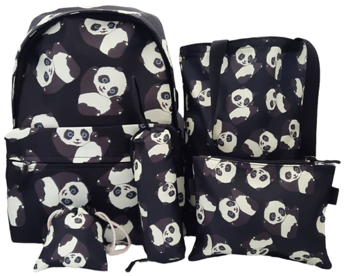 

Комплект школьный с рюкзаком Casual Wear: 5 предметов, rukmult-panda