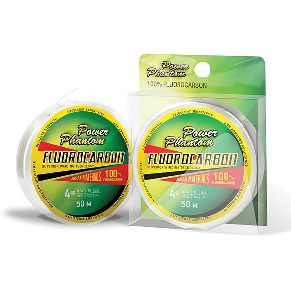 

Леска Power Phantom Fluorocarbon, 2,5 0,26мм, 5 кг,прозрачный, 30м, PPF30026
