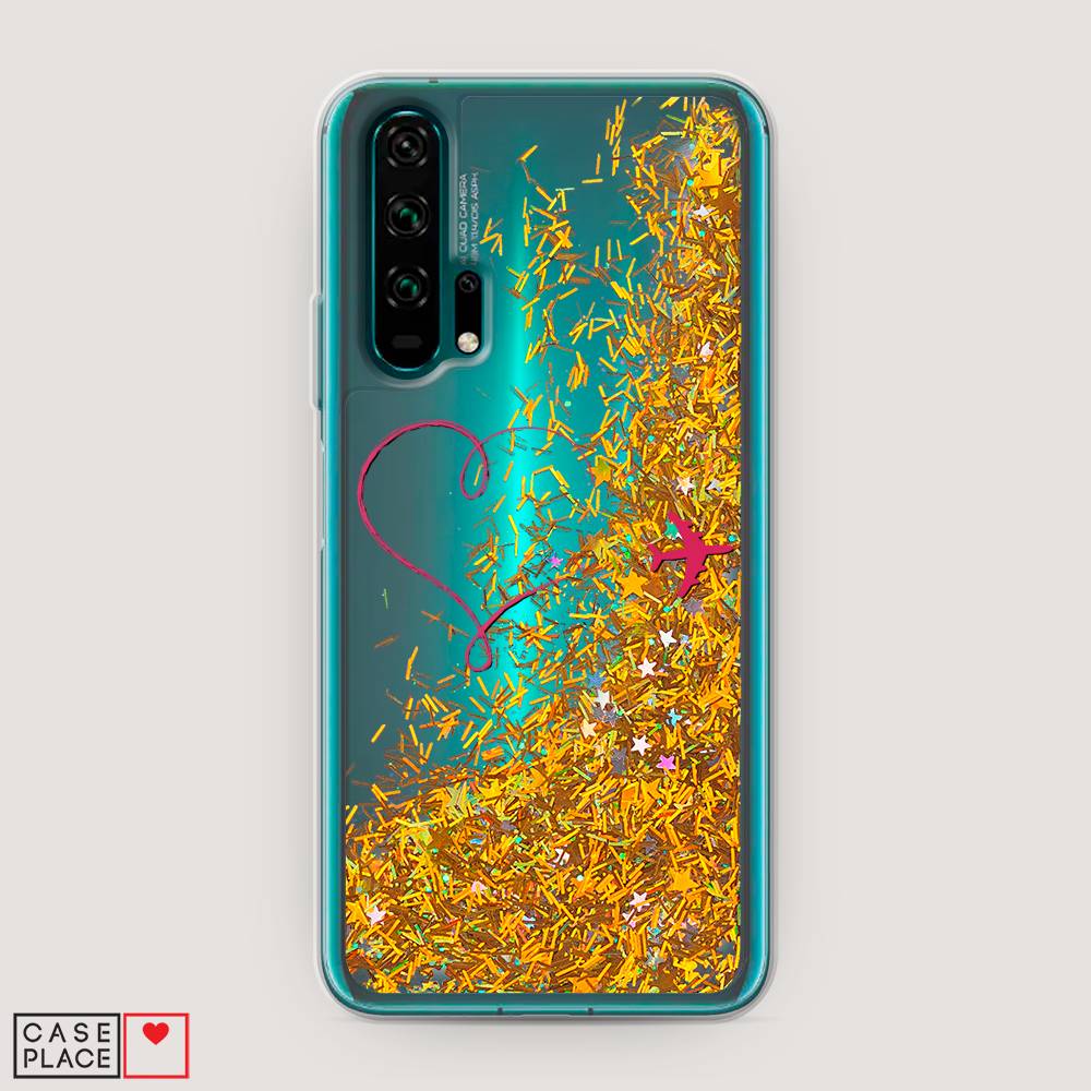 

Чехол Awog на Honor 20 Pro "Сердце и самолет", Разноцветный, 69390-1