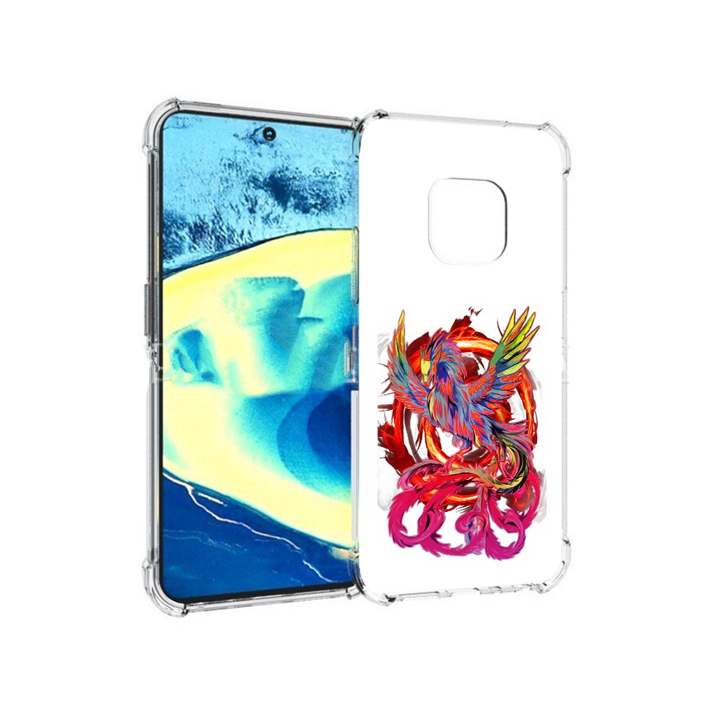 

Чехол MyPads Tocco для Nokia XR20 красочный феникс (PT161671.111.414), Прозрачный, Tocco
