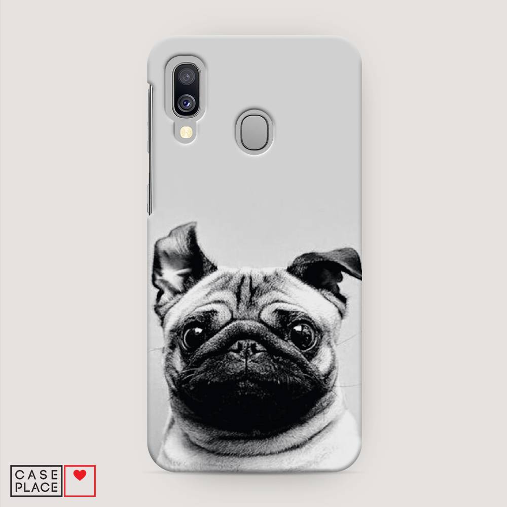 

Пластиковый чехол "Ушастый мопс" на Samsung Galaxy A40