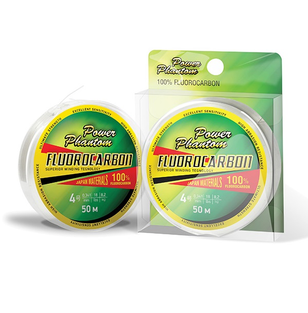 

Леска Power Phantom Fluorocarbon, 6,0 0,4мм, 12,9 кг,прозрачный, 30м, Fluorocarbon