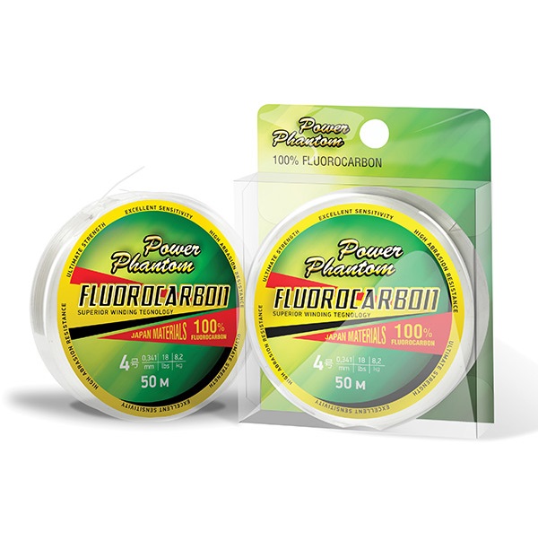 

Леска Power Phantom Fluorocarbon, 14,0 0,6мм, 23,7 кг,прозрачный, 15м, Fluorocarbon