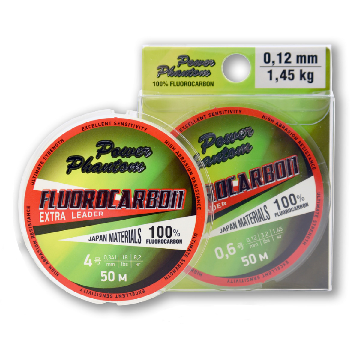 

Леска Power Phantom Fluorocarbon Extra Leader, 0,6 0,12мм, 1,45 кг,прозрачный, 50м, PPFEL50012