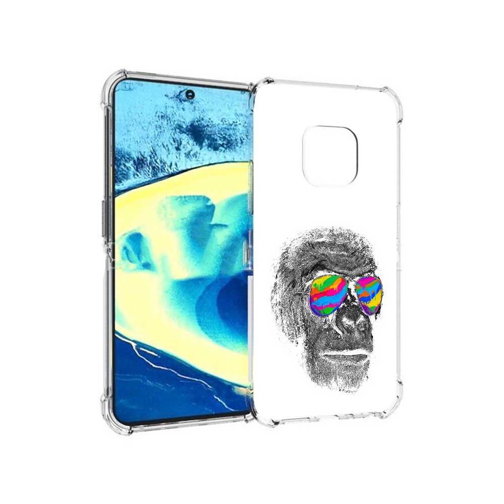 

Чехол MyPads Tocco для Nokia XR20 крутая обезьяна в очках (PT161671.111.422), Прозрачный, Tocco