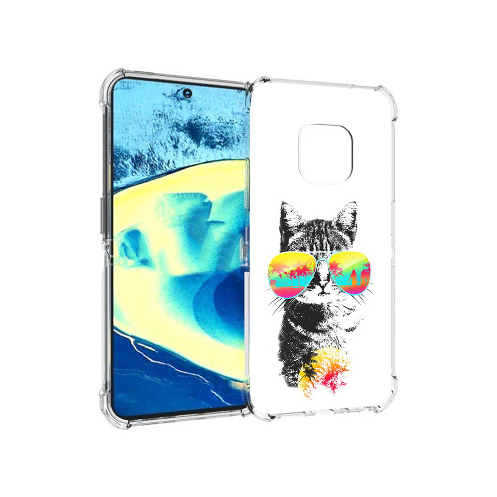 

Чехол MyPads Tocco для Nokia XR20 крутой кот (PT161671.111.425), Прозрачный, Tocco