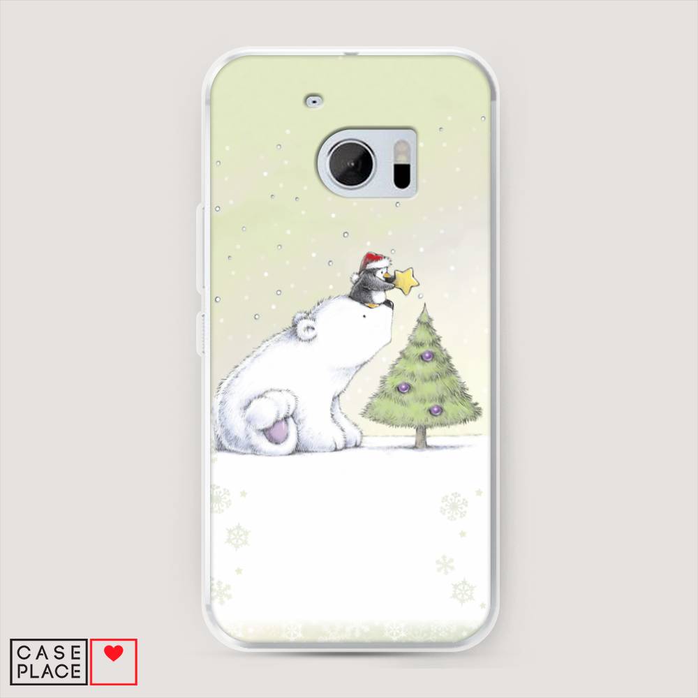 

Чехол на HTC One M10 (HTC 10) "Украшение елки", Белый;бежевый, 101950-5