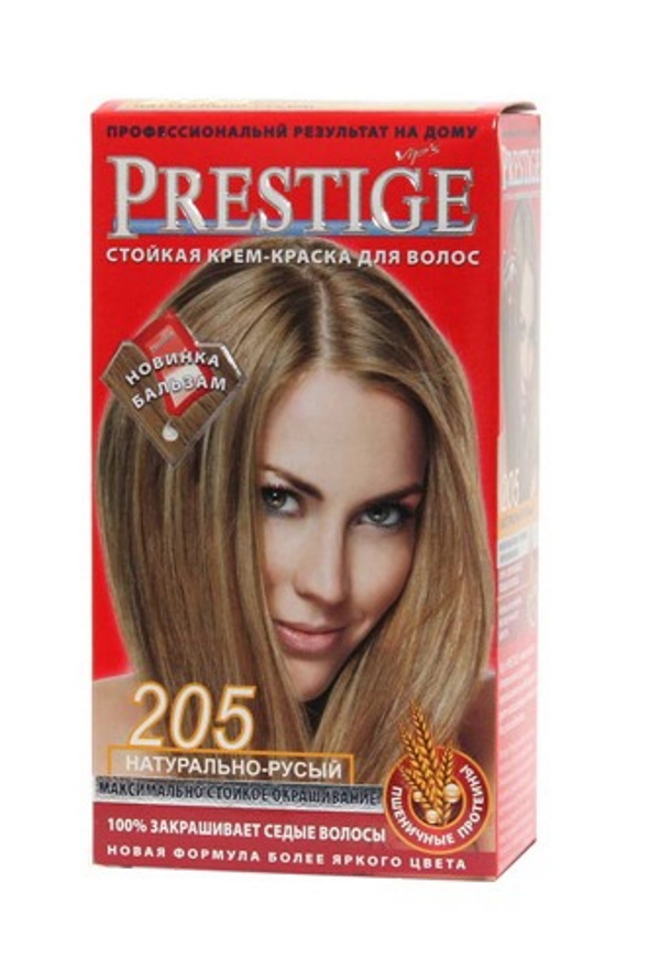 Купить Крем-краска для волос Vip's Prestige 205 натурально русый 115 мл