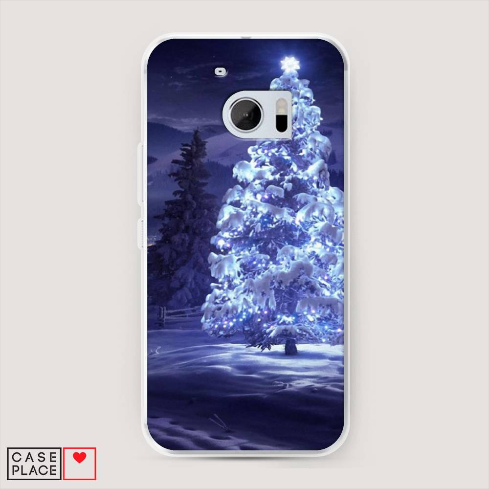 

Чехол на HTC One M10 (HTC 10) "Зима 4", Синий;черный;белый, 101950-2