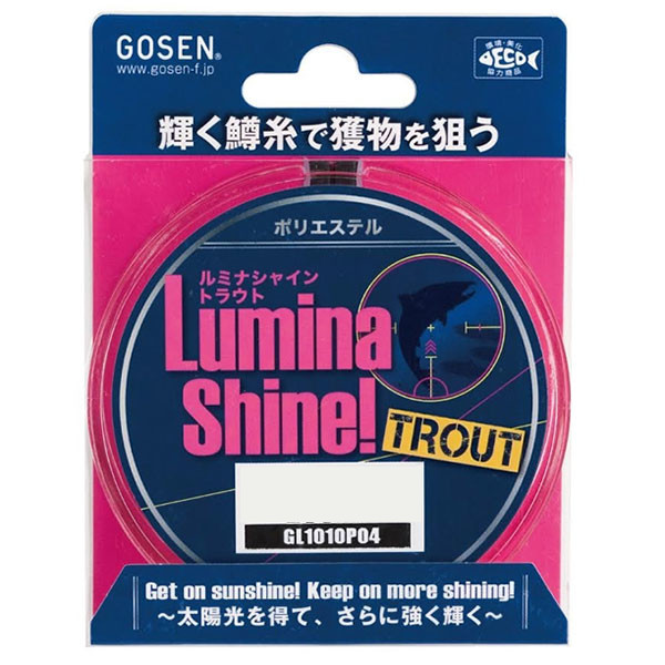 

Леска Gosen Polyester LS Trout 200м Pink #0.5 (0,117mm) 1,13kg, GLT198P05