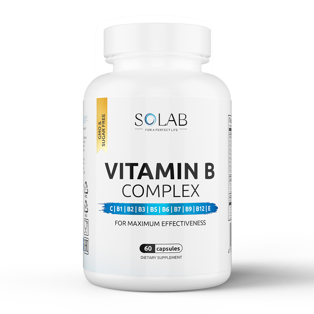 Купить Комплекс витаминов группы B SOLAB капсулы 60 шт.