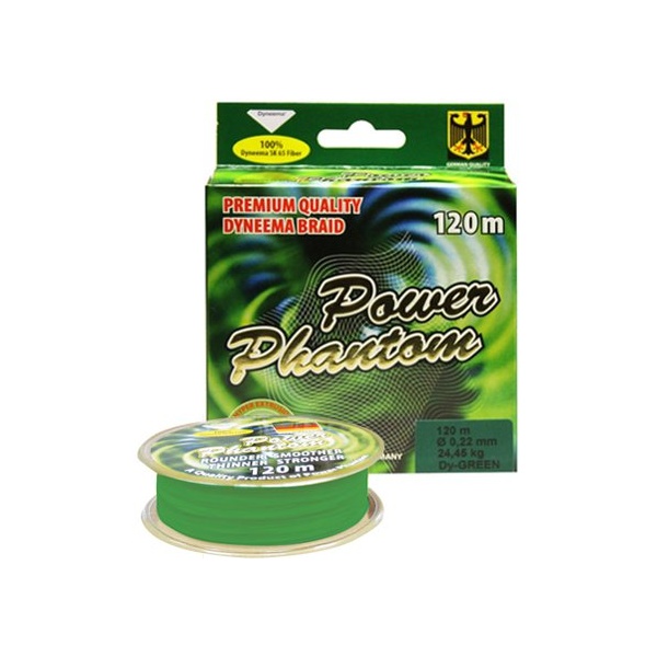 

Шнур Power Phantom 4x, 120м, зеленый, 0,12мм, 12кг, 2092205_012120