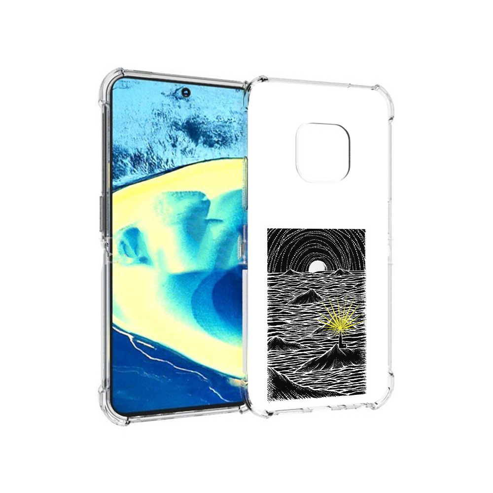 

Чехол MyPads Tocco для Nokia XR20 маяк в черно белом море (PT161671.111.460), Прозрачный, Tocco