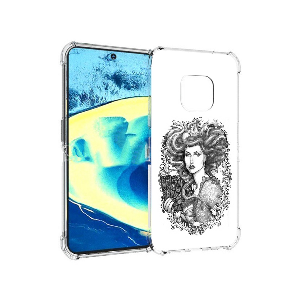 

Чехол MyPads Tocco для Nokia XR20 медуза черно белый (PT161671.111.472), Прозрачный, Tocco