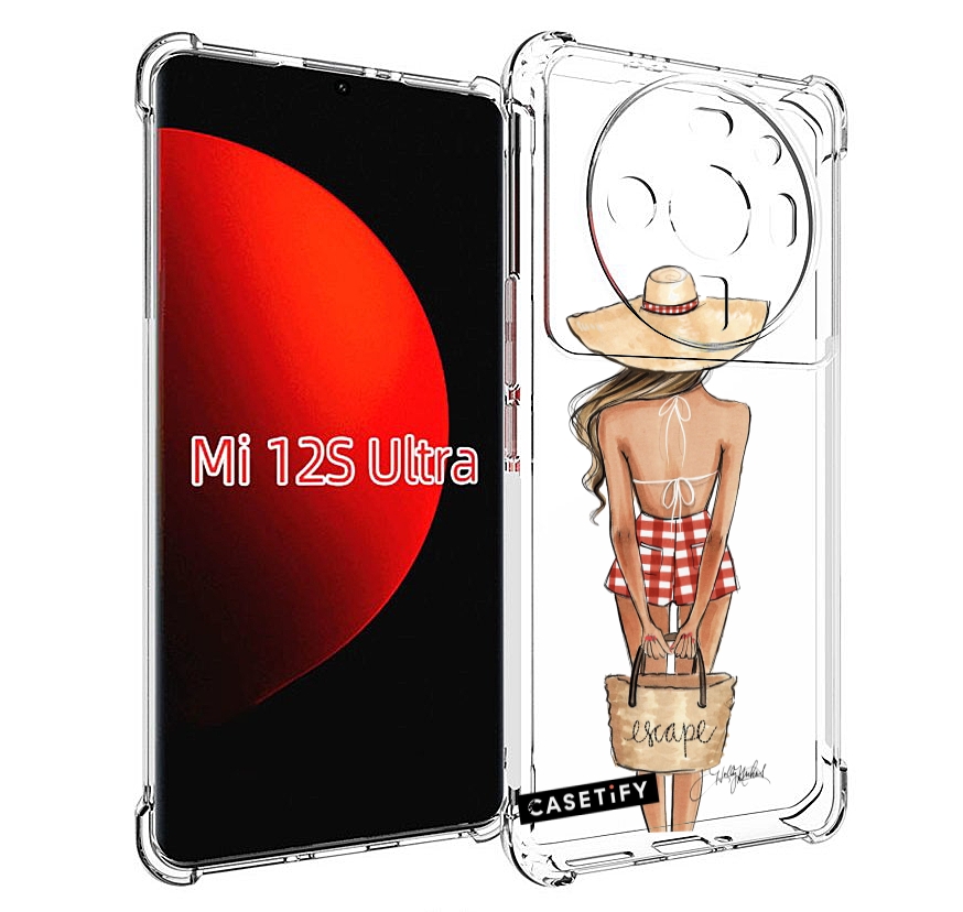 

Чехол MyPads CASETiFY женский для Xiaomi 12S Ultra, Прозрачный, Tocco