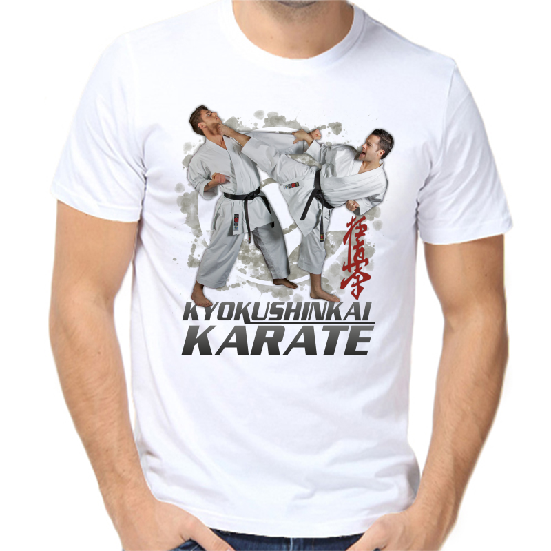 

Футболка мужская белая 60 р-р Киокушин каратэ, Белый, fm_kyokushinkal_karate