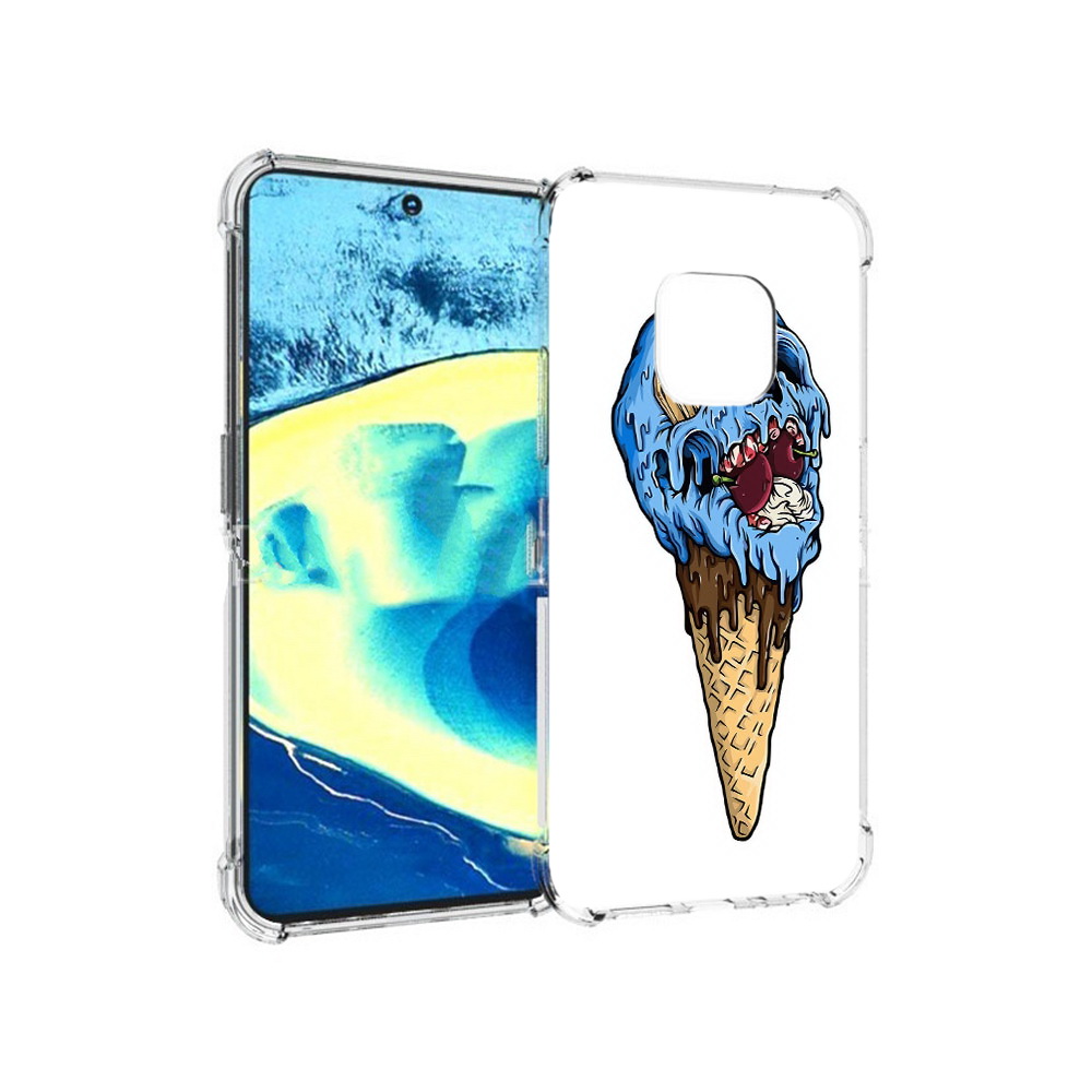 

Чехол MyPads Tocco для Nokia XR20 мороженное череп (PT161671.111.484), Прозрачный, Tocco