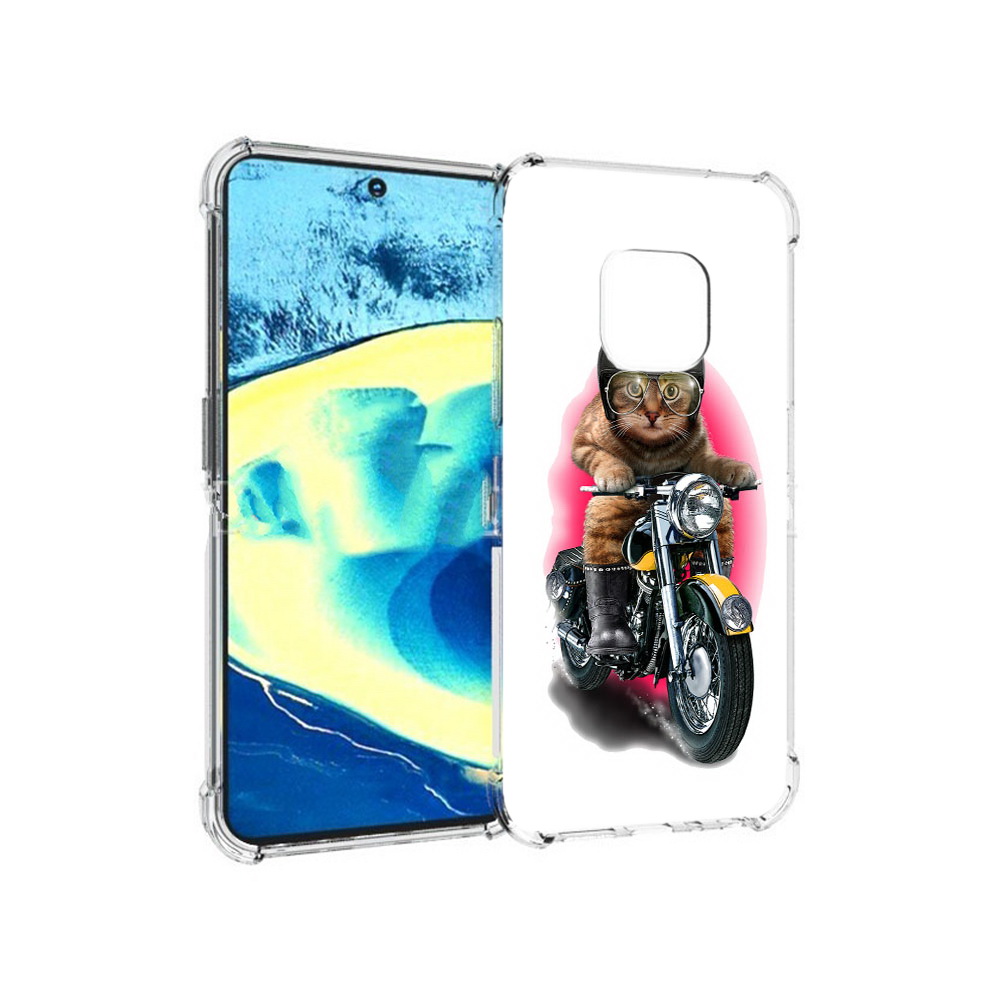 

Чехол MyPads Tocco для Nokia XR20 мото-кот (PT161671.111.485), Прозрачный, Tocco