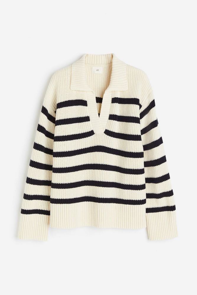 

Пуловер женский H&M 1208875 белый XL, 1208875