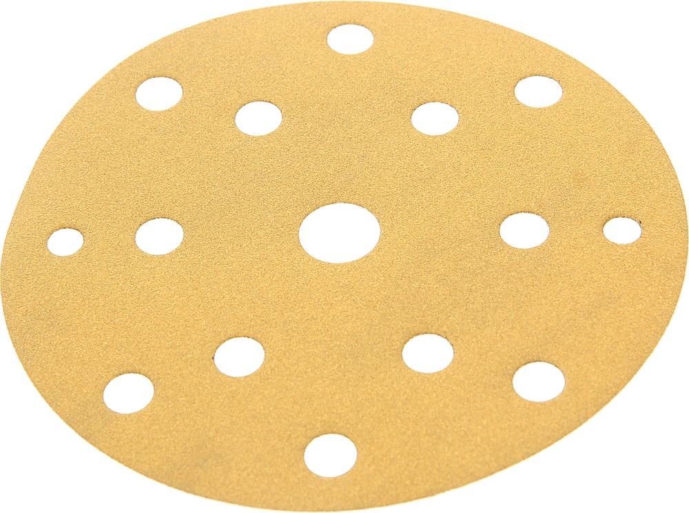 Круг абразивный на липучке P220 d=150 15 отв. бумажная основа Gold Velcro TORNADO мыльная основа