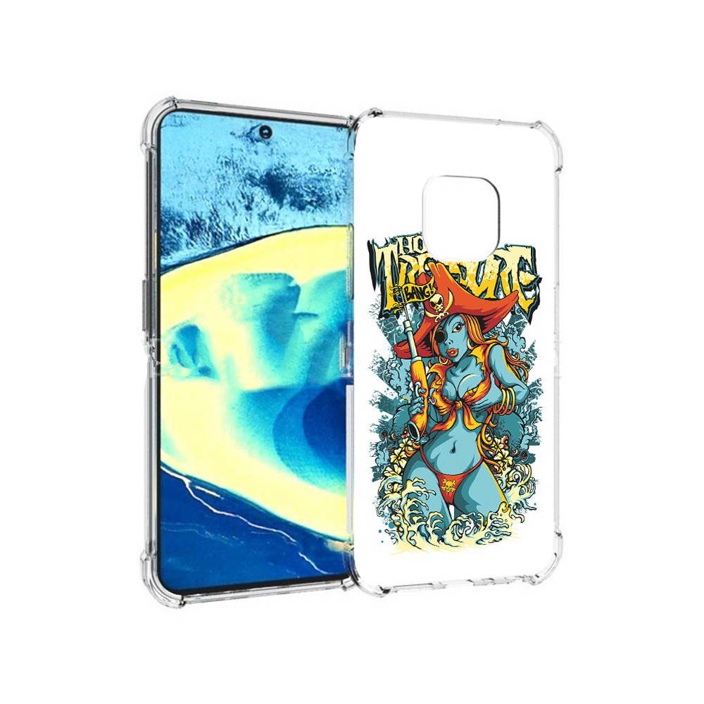 

Чехол MyPads Tocco для Nokia XR20 нарисованная синяя девушка комикс (PT161671.111.504), Прозрачный, Tocco