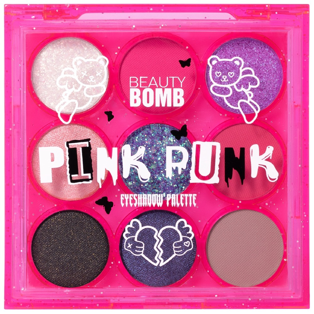 Палетка теней Beauty Bomb Pink Punk бизнес для панков