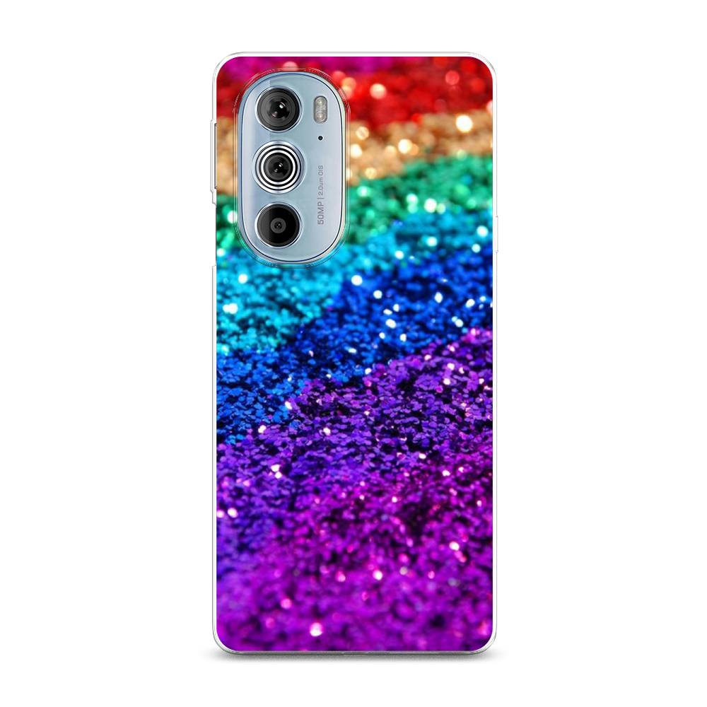 

Чехол Awog на Motorola Edge 30 Pro "Блестящая радуга рисунок", Разноцветный, 243350-3