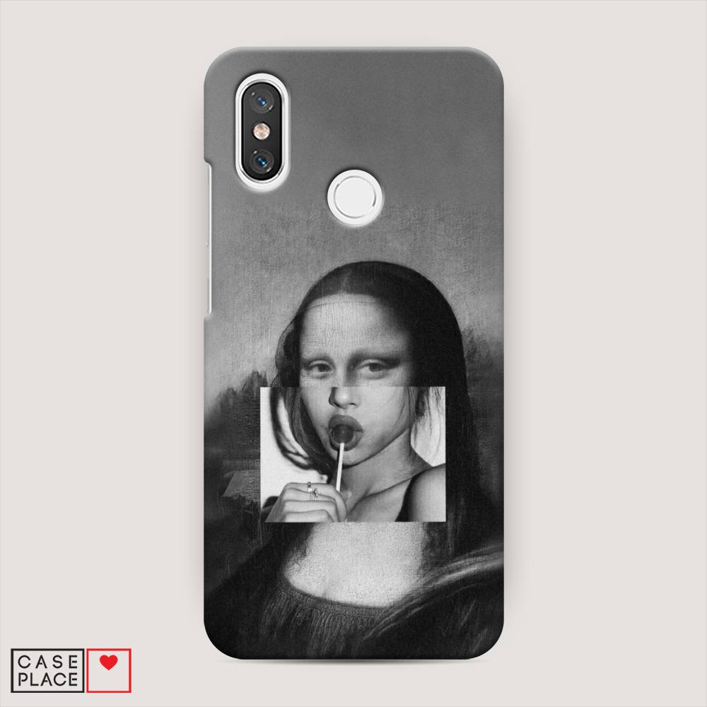 

Пластиковый чехол "Mona Lisa sucking lollipop" на Xiaomi Mi 8, 33520-7