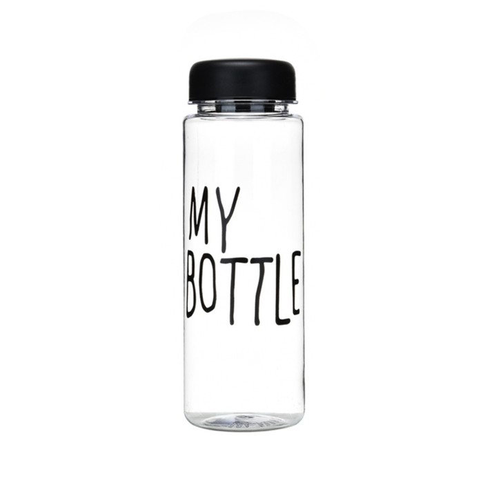 

Бутылка для воды Мастер К My bottle 500мл, черная, Прозрачный;черный, My bottle