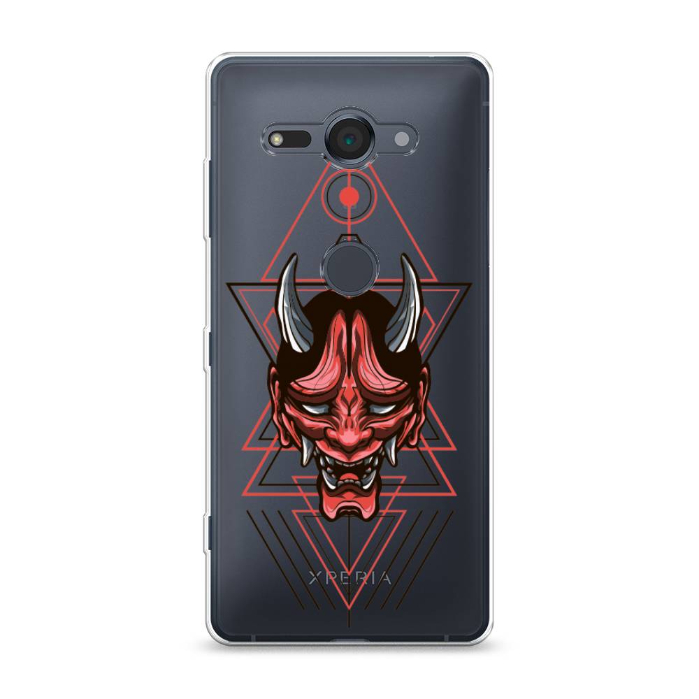 

Чехол на Sony Xperia XZ2 Compact "Hanya Oni mask", Серый;красный;черный, 52950-4