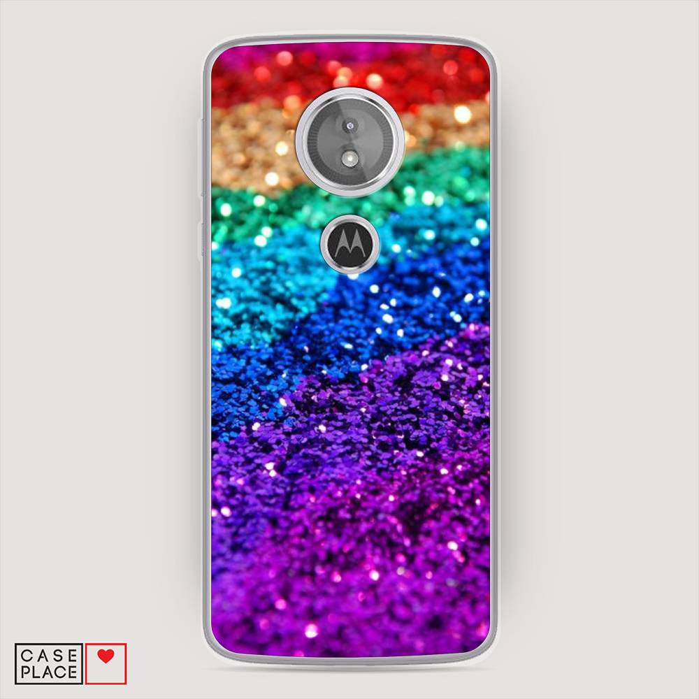 

Чехол Awog на Motorola Moto E5 / Моторола Мото E5 "Блестящая радуга рисунок", Разноцветный, 241050-3