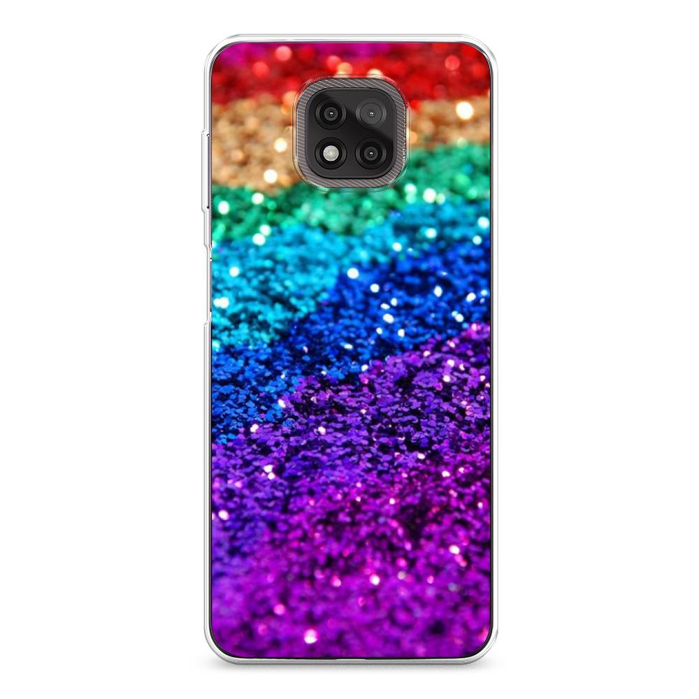 

Чехол Awog на Motorola Moto G Power 2021 "Блестящая радуга рисунок", Разноцветный, 242750-3