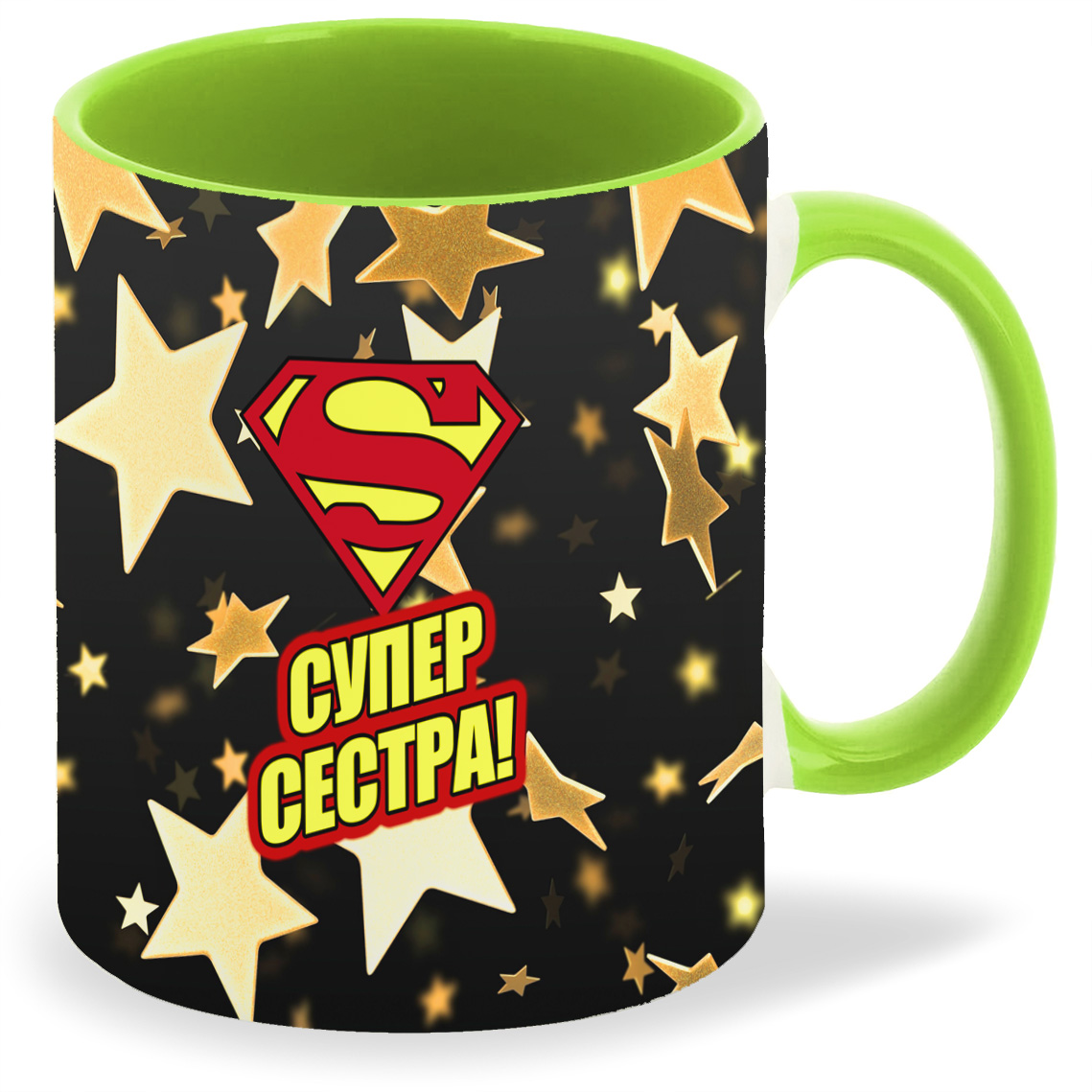 

Кружка CoolPodarok Супер сестра, Супер сестра