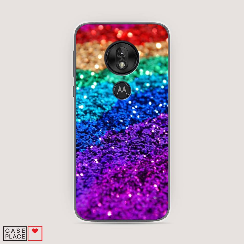 

Чехол Awog на Motorola Moto G7 Play / Моторола Мото G7 Плэй "Блестящая радуга рисунок", 241250-3