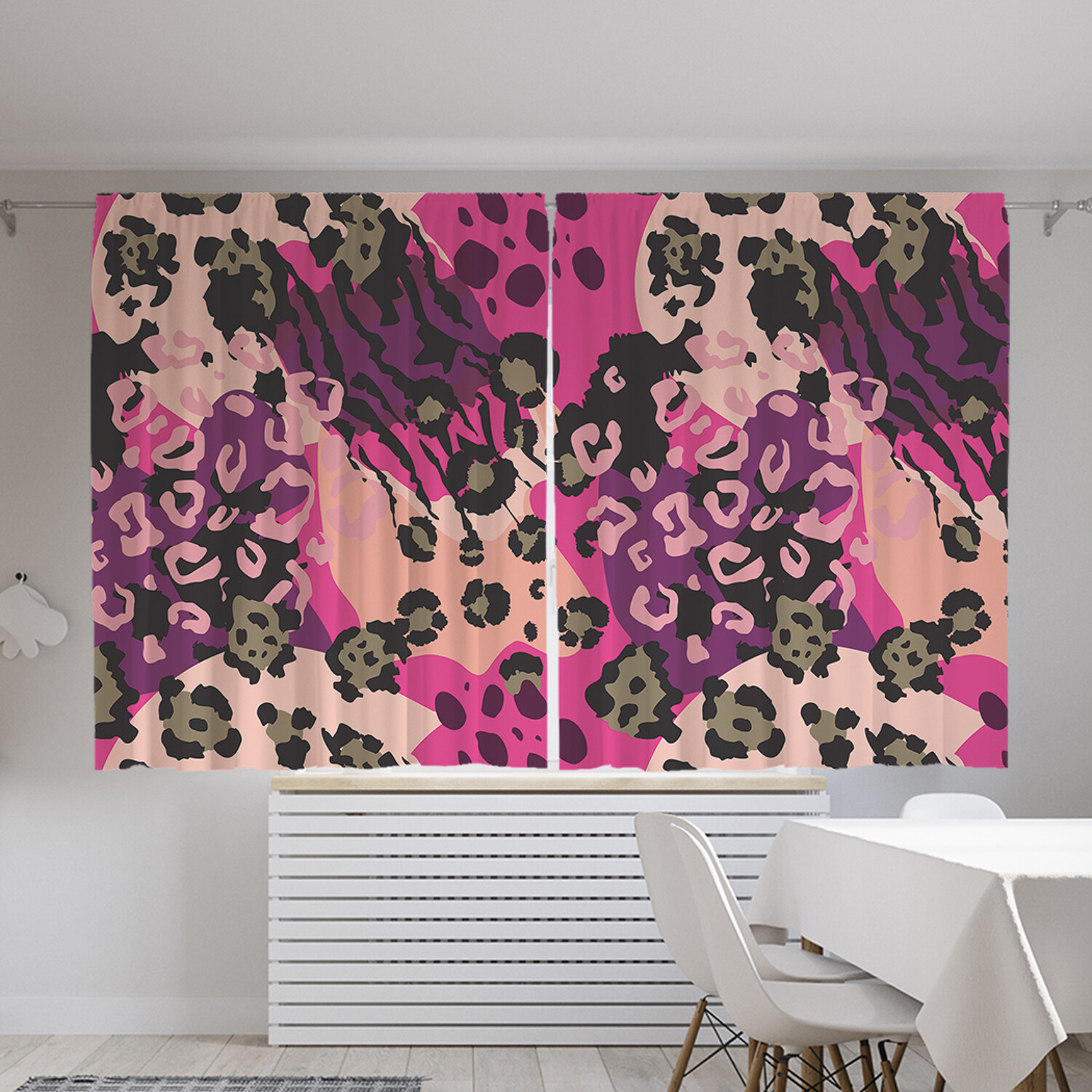 

Фотошторы для кухни и спальни JoyArty Oxford DeLuxe JoyArty "Пятна леопарда на ярком фоне", Пятна леопарда на ярком фоне