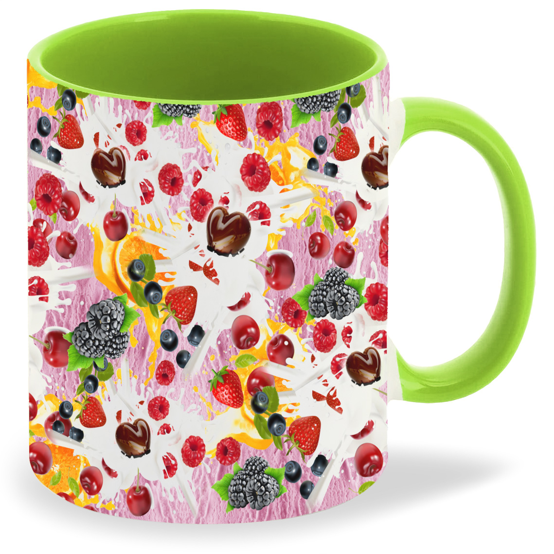 

Кружка CoolPodarok Ягоды и сладости, Ягоды и сладости