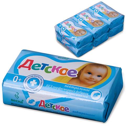 

Мыло туалетное ВЕСНА 90г., "Детское. Нейтральное", арт. 600590 - (36 шт.)