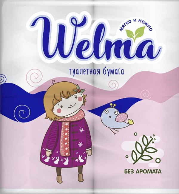 фото Туалетная бумага welma двухслойная 4 шт.