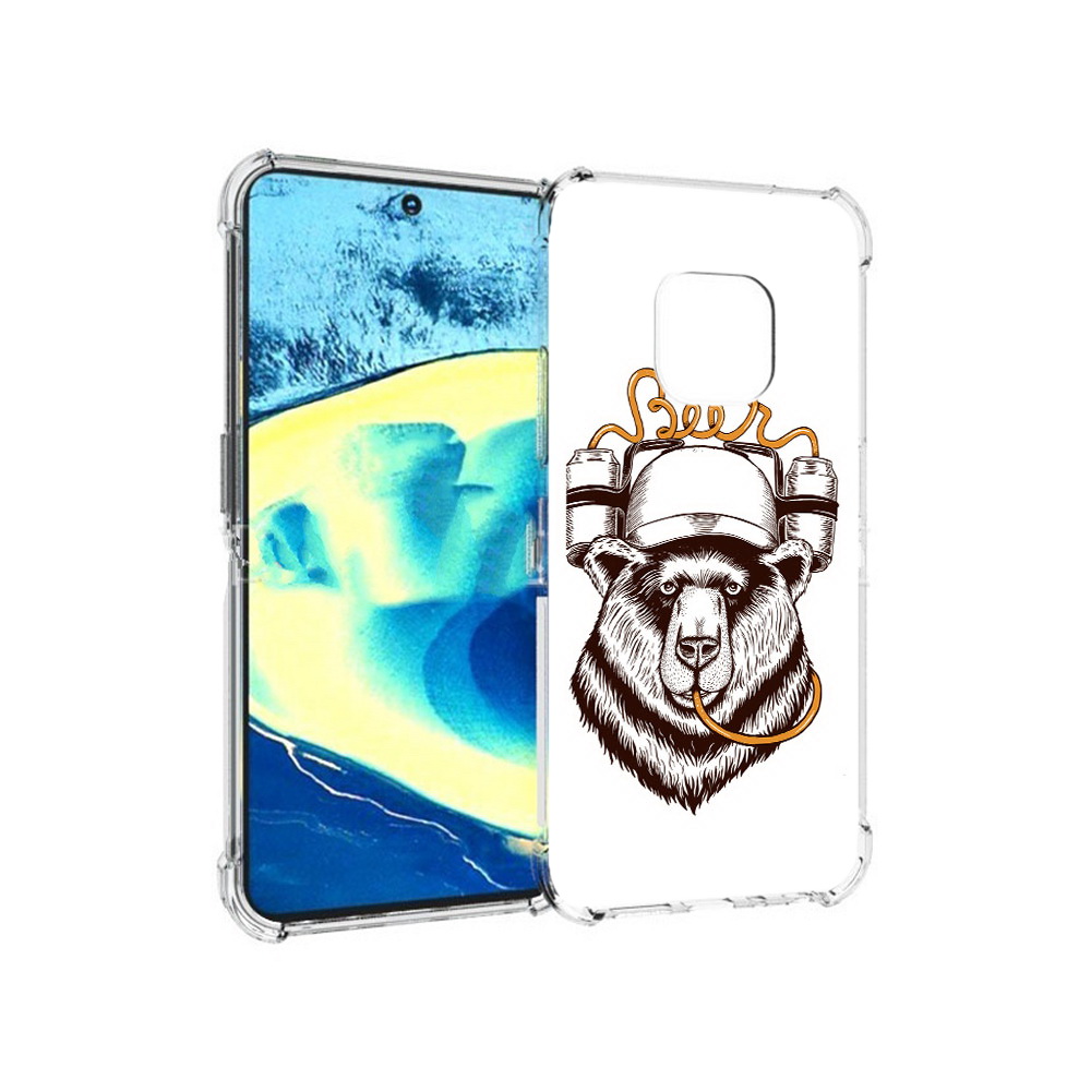 

Чехол MyPads Tocco для Nokia XR20 пивной медведь (PT161671.111.538), Прозрачный, Tocco