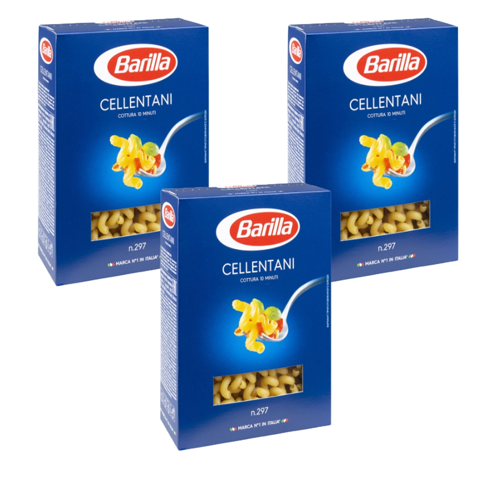 фото Макароны barilla cellentani n.297 450г 3 шт