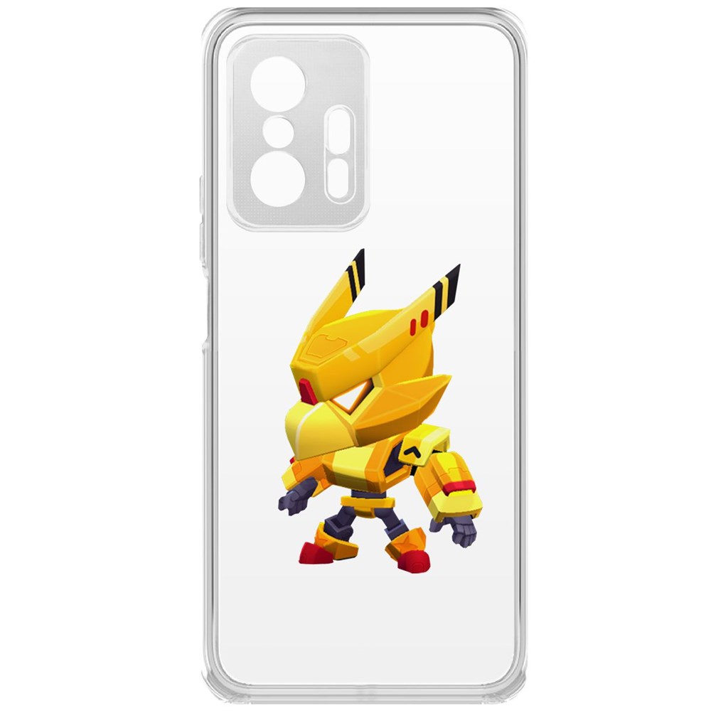 

Чехол-накладка Brawl Stars-Ворон Золотой Меха для Xiaomi 11T, Прозрачный