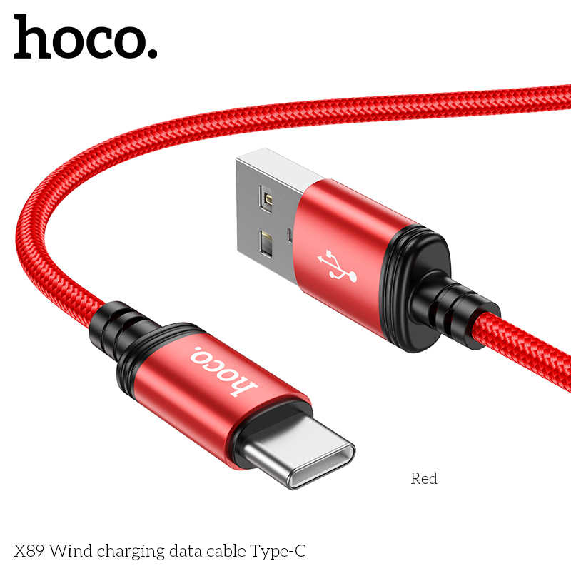 Кабель USB Type-C-USB Hoco x89usb-type c 1м красный