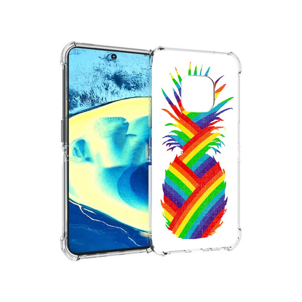 

Чехол MyPads Tocco для Nokia XR20 радужный ананас (PT161671.111.566), Прозрачный, Tocco