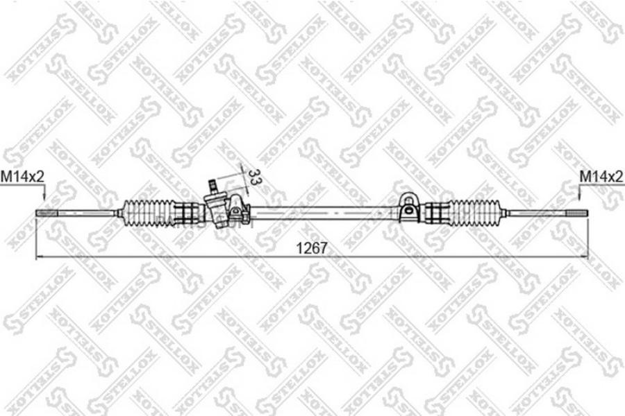

00-35013-SX_рейка рулевая мех-ская! 51762\ Ford Scorpio I 85-94