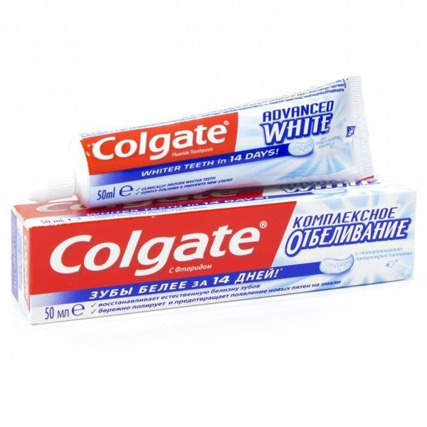 

Зубная паста Colgate Комплексное отбеливание 50 мл